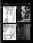 Wreck, Man Ran into Telephone Pole (4 Negatives) (April 17, 1954) [Sleeve 59, Folder d, Box 3]